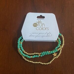 Turquoise and gold bracelet. NWT